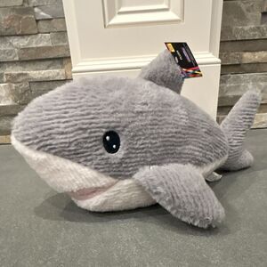 Hobby Lobby Gray & White Shark Plush Stuffed Animal 13" Small w/ Tags
